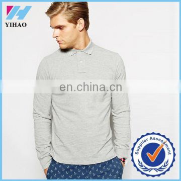 Yihao Trade Assurance Man Custom Polo Accept Custom Logo polo shirt long sleeve Shirt Uniform 2015 new Men clothing