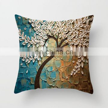 Floral Design Cushion Cover Vintage Flower Pillow Case  Home Decorative Throw Pillow Cover