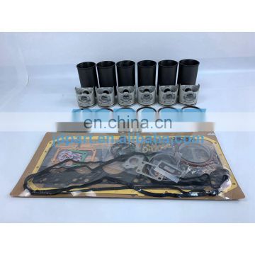 6BG1 Repair Spare Part With Engine Bearings Cylinder Liner Piston Rings Full Gasket Kit For Isuzu