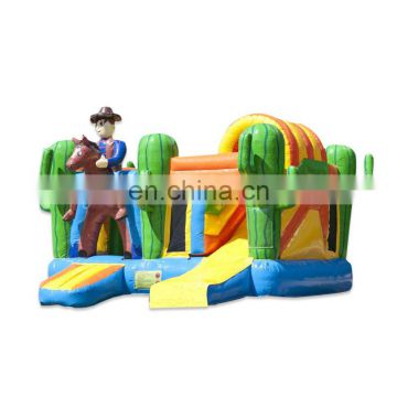 Cactus Cow Boy Bounce House Commercial Inflatable Jump Bouncer Castle Combos