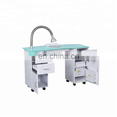 modern manicure table with vent nail salon furniture with dust collector