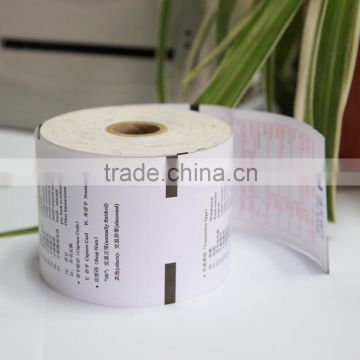 Customized ATM small thermal admission ticket rolls 55gsm thermal paper for ATM roll