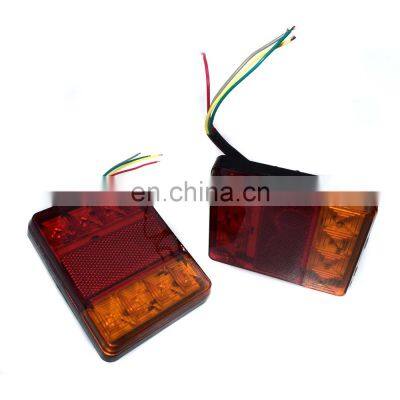 2 X LED BrakeTail Light Reverse Rear Turn Signal Lamp Waterproof For Trailers