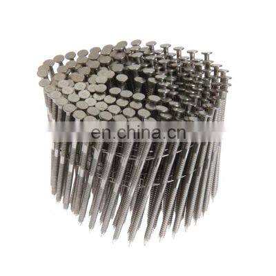 Coil Pallets Nails Collated Stainless Steel Ring Shank Nail Spiral Nail For Pallets Ce