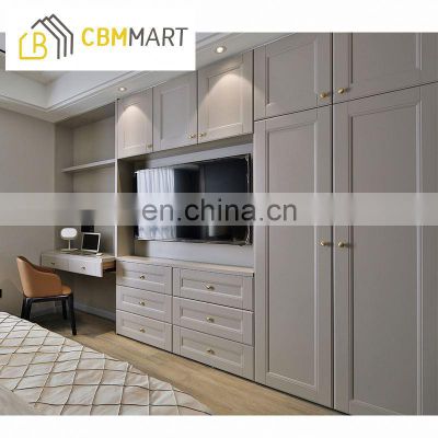 Plywood Solid wood and non woven fabric portable storage wardrobe for prefab house