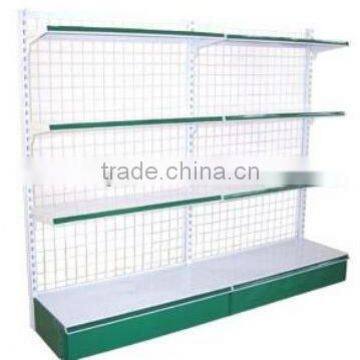 perforated back gondola shelf display rack