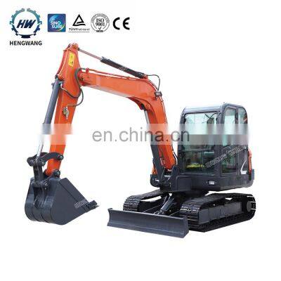 CE 6 Ton Excavator Crawler Digger Small Hydraulic Excavator Attachments Bagger For France