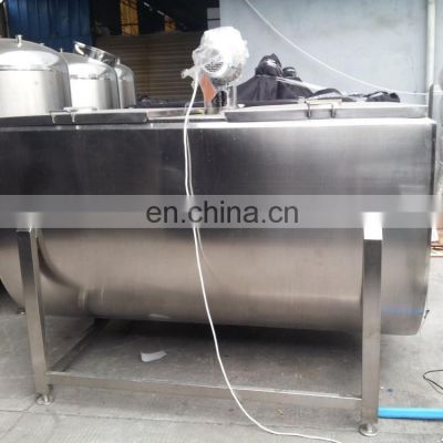 1000 liter Gallon Flat Top Bulk Milk Tank Stainless Steel Cooling Tank