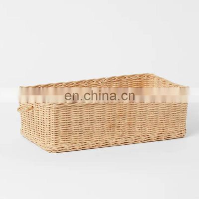 High Quality Small storage basket in braided rattan with a handle Cheap Wholesale Supplier