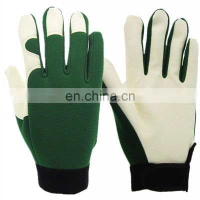 Labour Protection Sheepskin Soft Driving Cut Resistant Leather Working Gardening Gloves