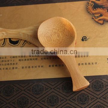 Hot sale short handle novelty bamboo tea spoon