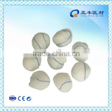100% cotton high absorbent medical dental gauze dressing balls
