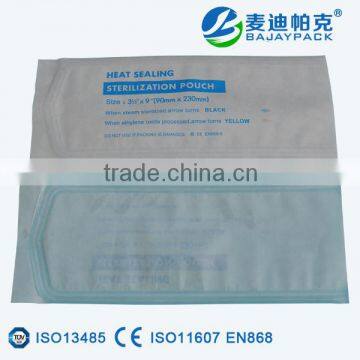 Heat Sealing Sterilization Flat Pouch with three colour