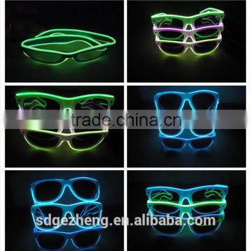CE ROHS approved el wire sun glasses for Christmas, party, bar with factory price