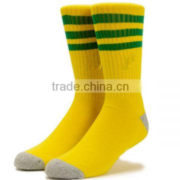 Sun Yellow & Fairway Green trampoline sock