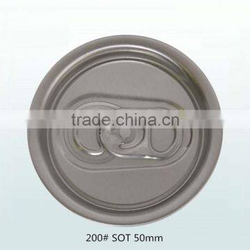 Aluminum 200# 50mm SOT Easy Open End Can Lid