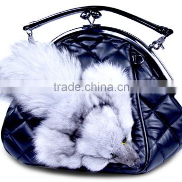 Elegant Large Fox Tail Fur Keychain / Fox Fur Keychain Bags