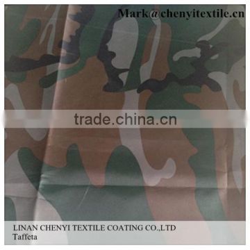 China Hot selling 190T 210T 150D 300D printed taffeta fabric