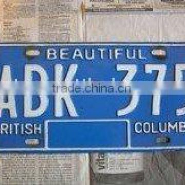 car number plate plate