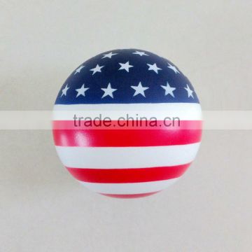 US flag stressball pu foam ball of stars and stripes
