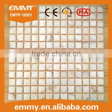 Cheap Price 15*15mm Square Natural Freshwater Shell Mosaic Tile
