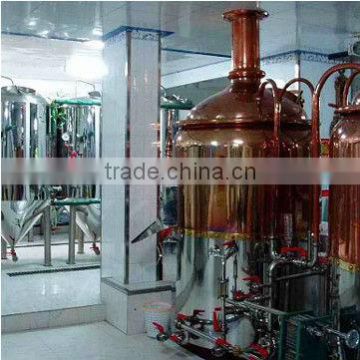 200l Red copper beer equipment for hotel