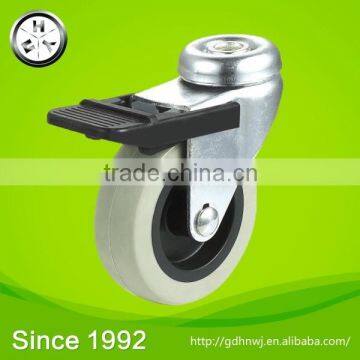 The best business reputation Hole top swivel PVC casters wheels for racks with brack(IC21A)