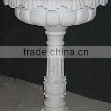 Flower Pots And Planters Hand Sculpture Carving Stone Marble For Resort, House And Garden