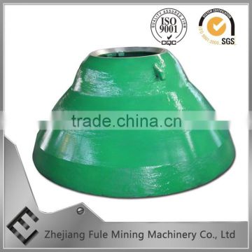HIGH MANGANESE STEEL MANTLE CONE CRUSHERS CASTING factory,in zhe jiang