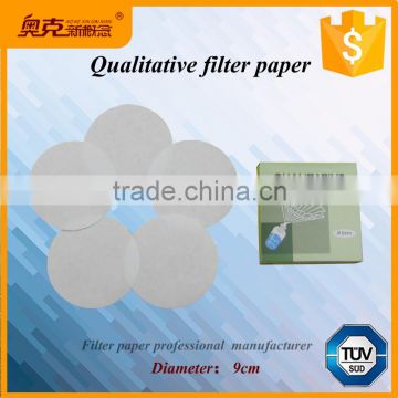 Fast speed chemistry filter oil 9cm qualitative papers for lab