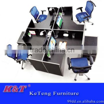 Hot sale fashionable stainless steel 4 Seater Workstation