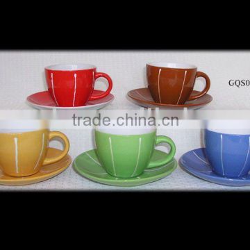 3oz ceramic cup & saucer for promotional