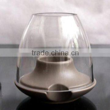 Modern Ceramic Candle Holder With Glass For Home Decoration,candle holder