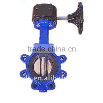 Gear Operated lugged Wafer Short Butterfly Valve