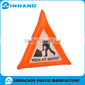 big and durable gravity triangle inflatable Warnings signs for road and traffic