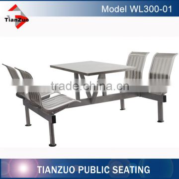 2016 Stainless Steel Dining Table and Chairs( WL300-001)