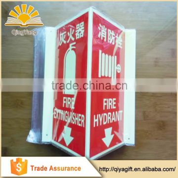 PP Safety Emergency Signs Fire Extinguisher Custom Folding Plastic Sign