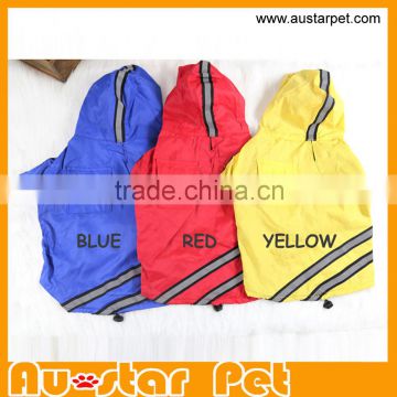 High Quality Waterproof double-layer Reflective Safety Outdoor Pet Dog Raincoats