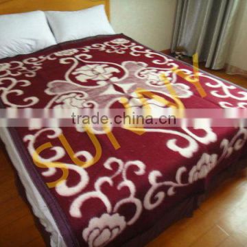 New arrival Best Selling jacquard throw fabric blanket