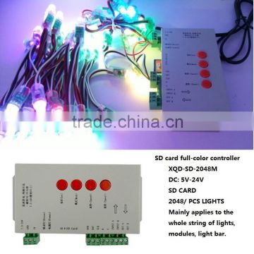 USD $ 26.5 Cheapest For t-1000s for 2048 PCS lights RGB /DMX controller led strip rgb remote controllers Full color SD Card LED