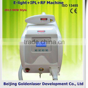 www.golden-laser.org/2013 New style E-light+IPL+RF machine acne blackhead remover