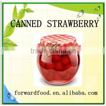 organic strawberry in syrup