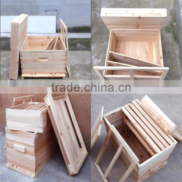 Langstroth Standard Anti-Corrosion Bee Hive Solid Wood Unssemblie With 12 Frame Export to European Market