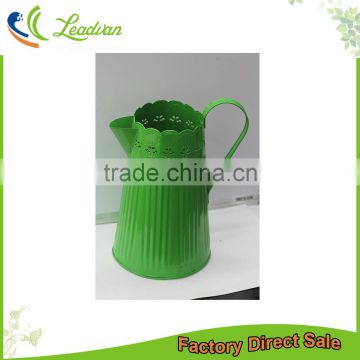 made in china cheap decorative in bulk small wholesale galvanized watering cans with vertical stripes
