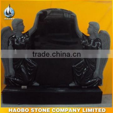 Wholesale Natural Black Marble Headstones For Graves
