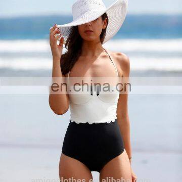 one piece Bandeau Sexy Push-Up Padded Bra Swimsuit Beachwear wholesale