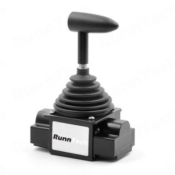 RunnTech Single-axis 24Vdc Input Joystick with Switches and 4-20mA Analogue Output