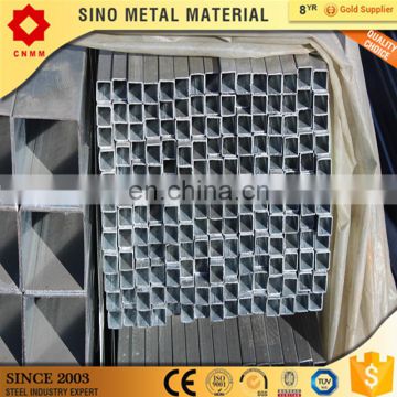 china factory pre gi 38*25mm tube galvanzied iron hollow section gi square steel tube price/pipe