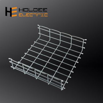 Hot dip galvanized power engineering and communication project straight wire mesh cable tray / zinc basket wire tray low price