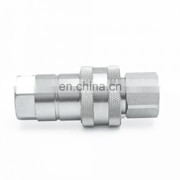 1/2'' male 6600 anv series ISO 7241-1A poppet valve hose fitting coupler hydraulic quick release coupling